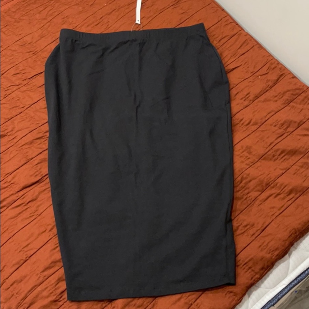 MIDI jersey pencil skirt